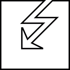 Lightning Bolt Silhouette Svg Vector, Free Vectors File